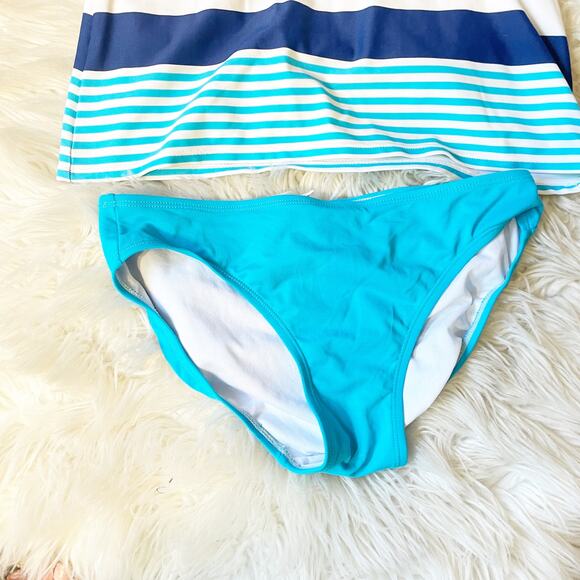 5/$25 Ralph Lauren Teal Blue Bikini Bottom Size 4 - Picture 5 of 5